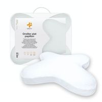almohada mariposa plana 56x46 espuma de memoria perfil bajo 10 cm multiposicion funda de algodon