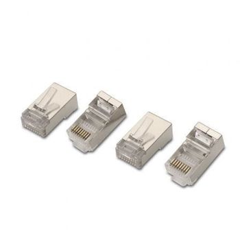 Conector AISENS A139-0298 RJ45 Cat6 Acero inoxidable Paquete 10 uds