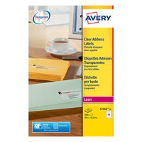 avery zweckform l7562-25 etiquetas transparentes de 991 x 339 mm - 400 etiquetas