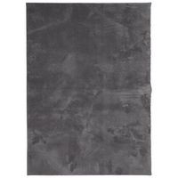 alfombra de pelo corto suave lavable huarte antracita 140x200cm vidaxl