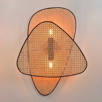Aplique de pared screen cannage (2 luces)