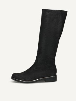 CAPRICE Boots, black, made of Textiles with Block heel, Size 38