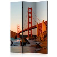 biombo - golden gate bridge - sunset san francisco 135x172 cm
