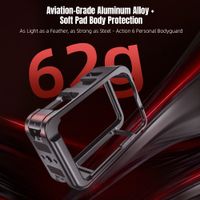 protector de cubierta de jaula de conejo de metal para dji osmo action 6 accesorios de camara marco de metal protector corporal para dji action 6