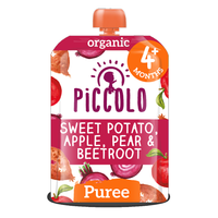 piccolo organic sweet potato apple pear  beetroot 4m