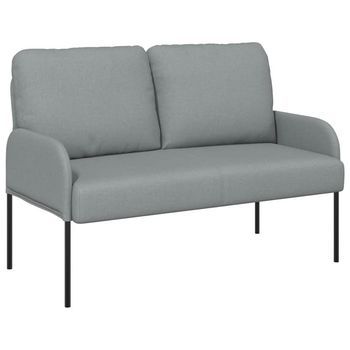 Sofás Con Cojín 110cm Gris Claro Madera Contrachapada Vidaxl