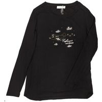 cafe noir camiseta manga larga jt844 para mujer