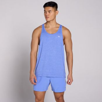 Camiseta de tirantes Tempo jaspeada para hombre de MP - Azul aciano - XXXL