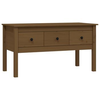 Mesa De Centro 102x49x55 Cm Madera - Marrón