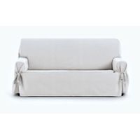funda sofa universal levantecolor - blanco plazas - 2 plazas