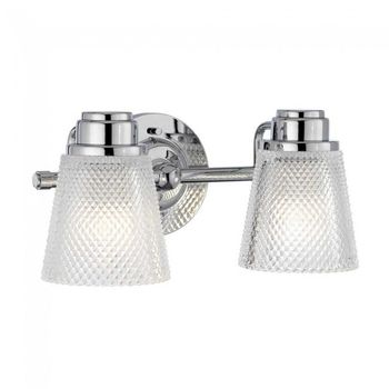 Aplique de pared para baños hudson (2 luces)