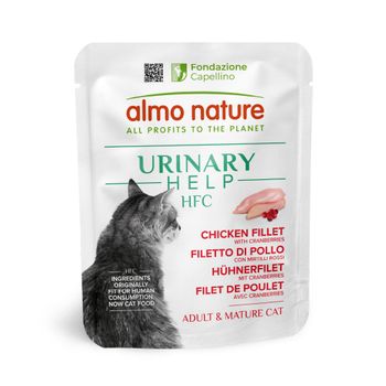 Almo Nature HFC Urinary Help 24 x 50 g - Pack Ahorro - Filete de pollo con arándanos