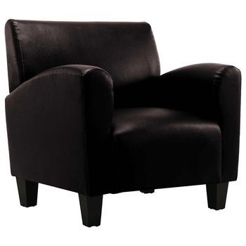 Sillón De Cuero Artificial Marrón Oscuro Vidaxl