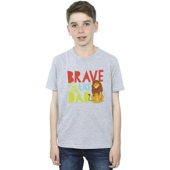 Disney Tops y Camisetas The Lion King Brave Like Dad para niño