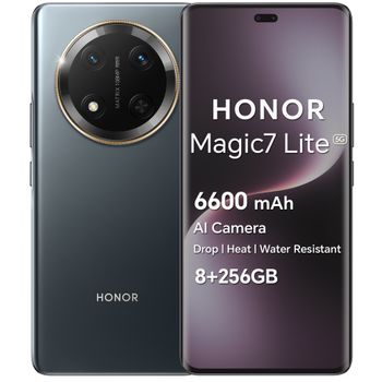 HONOR Magic7 Lite 5G, versión europea, smartphone 5G, batería de 6600 mAh, cámara principal con IA de 108 MP, resistencia a caídas de 5 estrellas con certificación SGS.