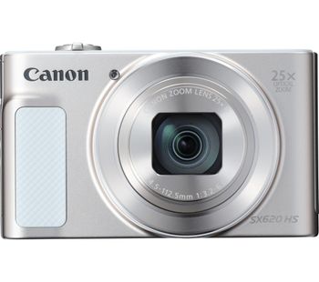 Canon PowerShot SX620 HS Superzoom Compact Camera - White, White