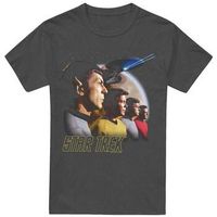 star trek camiseta forward to adventure para hombre