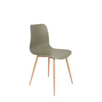 silla de polipropileno verde