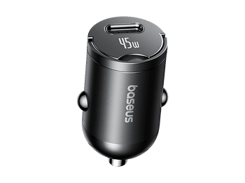 Cargador coche - Baseus PrimeTrip VP2, Universal, 45W, Tipo-C, Con cable 100 cm 60W, Carga rápida, Negro