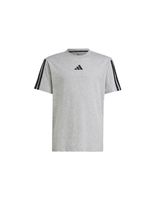 camiseta adidas 3 bandas infantil grisnegro