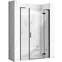 puerta de ducha rea hugo 130 black