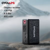 130 psi cyclami am6 bomba infladora electrica de bolsillo portatil pantalla de presion de neumaticos personalizada inflador de neumaticos de 9 bar mtb bicicleta de carretera fv av