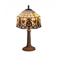 lampara de sobremesa hexa cristal tiffany