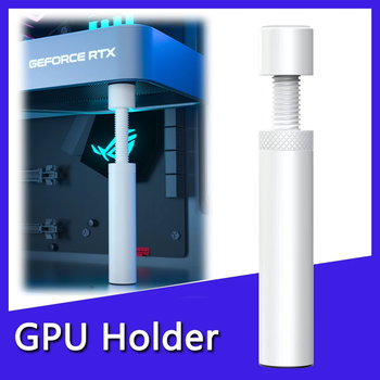 Soporte de Aluminio Blanco para GPU GPUHOLD - Soporte Anticaída para Tarjetas Gráficas