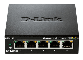 SWITCH 5 PUERTOS 10/100/1000 D-LINK DGS-105
