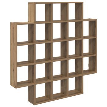 Estante De Pared 100x13x100 Cm Madera - Marrón