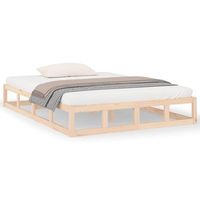 cama matrimonial  cama para adultos  estructura de cama doble de madera maciza 140x190 cm