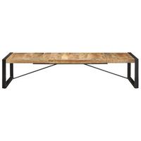 mesa de centro 180x90x40 cm mango sin tratar - marron