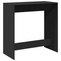 mesa alta de bar  mesa de bistro madera ingenieria negra 102x50x1035 cm cfw770848