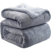manta borrego de terciopelo con aspecto de piel de cordero gruesa 100poliester estilo moderno en 6 colores y 3 tamanos -mantas de sofa polar franela -invierno siesta calida y espesa - doble capa