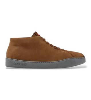 Camper para hombre. K300305-029 Zapatillas de piel Peu Touring marrón (43), Plano, Cordones, Casual