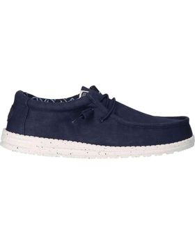 de HEY DUDE MOCASINES WALLY CANVAS PARA HOMBRE EN COLOR AZUL