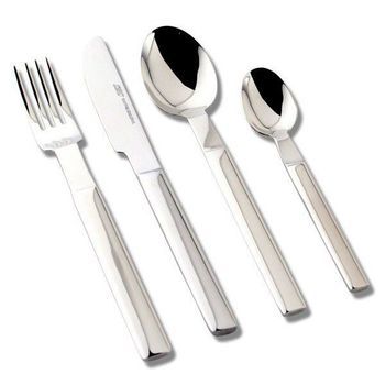 Juego De Cubiertos En Acero Inoxidable Con Estuche (24 Piezas) Attel, 6 Cucharas, 6 Tenedores, 6 Cuchillos, 6 Cucharas De Postre