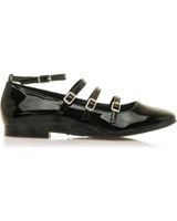 de mtng zapatos planos de mujer 59777 zapato plano negro