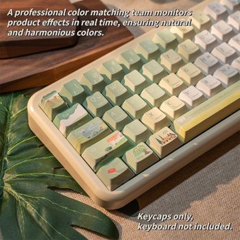 Nuevo Juego de 120 Teclas con Perfil Cherry, PBT, Sublimación de Tinta en 5 Lados, Antideslumbrantes, Compatibles con Teclados de 61 a 108 Teclas