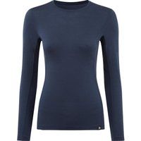 fohn womens merino long sleeve base layer m175 mood indigo
