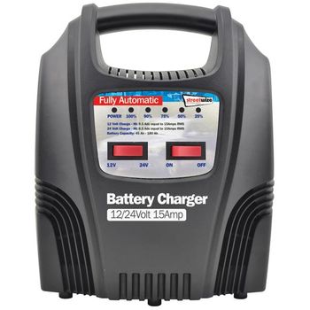 15amp Automatic Battery Charger with LEDs