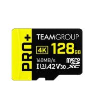 tarjeta microsdxc team group tppmsdx128gia2v3003 128gb uhs-i u3 v30 a2 160 mbs negro amarillo
