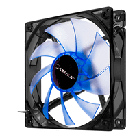 ventilador caja unyka 12x12 led azul gaming 51791