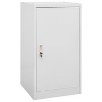 armario de almacenamiento  armario para sillas de montar acero gris claro 53x53x105 cm cfw741536