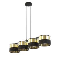 lampara colgante velto negrooro 4 luces