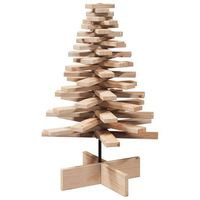 arbol de navidad de madera de adorno madera maciza pino 80 cm vidaxl