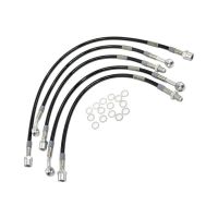 kit latiguillos de freno metalicos moto guzzi 1000 california ii completo negro