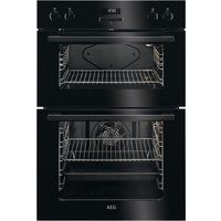 aeg dee431010b electric double oven - black black