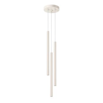 Lámpara colgante vacu beige, 3 luces