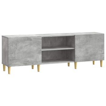 Mueble De Tv Gris Hormigón 150 X 31 X 50 Cm Vidaxl